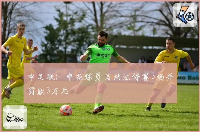 中足联：申花球员马纳法停赛3场并罚款3万元