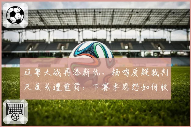 辽粤大战再添新仇，杨鸣质疑裁判尺度或遭重罚，下赛季恩怨如何收场？
